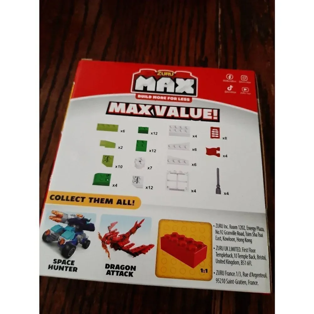 New 2 Zuru Max Building Block Sets Knight Castle Space Hunter Compatible w Lego